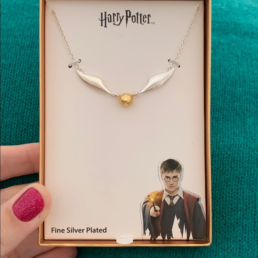 NWT Harry Potter Golden Snitch Necklace
